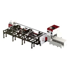 Double chuck heavy duty laser pipe cutting machine